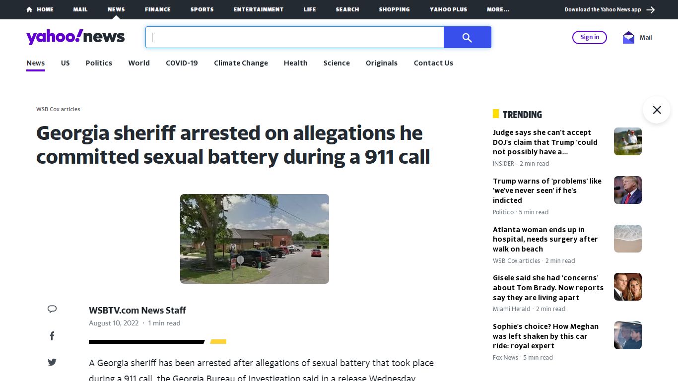 Georgia sheriff arrested on allegations he committed sexual battery ...